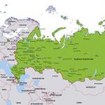 С какими государствами граничит Россия?